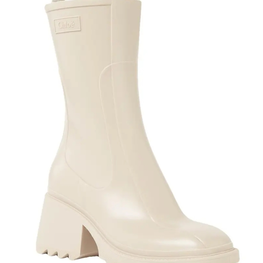 Chloe Cream Mid-Calf Boots